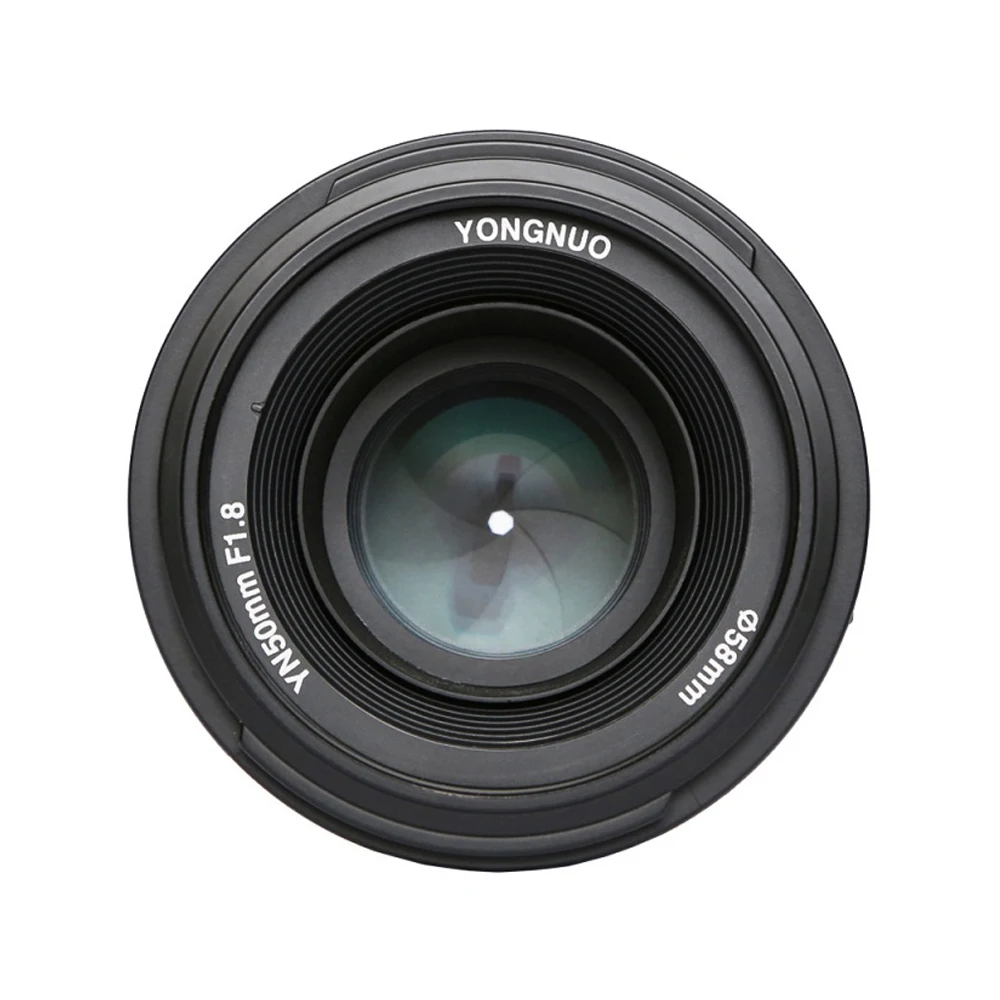 Объектив YONGNUO YN50mm YN50 F1.8 EF EOS 50 мм AF MF для камеры Canon Rebel T6 EOS 700D 750D 800D 5D Mark II IV 10D 1300D