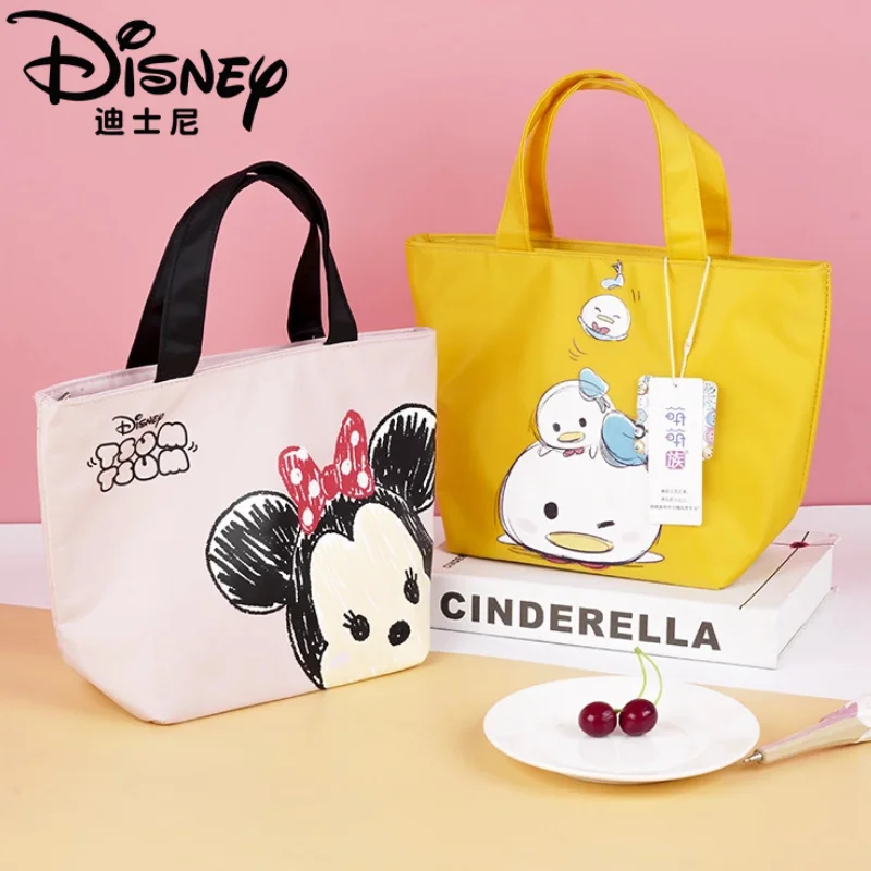 

Disney Minnie Lunch Bags Mickey Hand Carry Insulation Bag Office Worker Waterproof Lunch Box Bag Fresh-keeping Lunch Bag Paquete