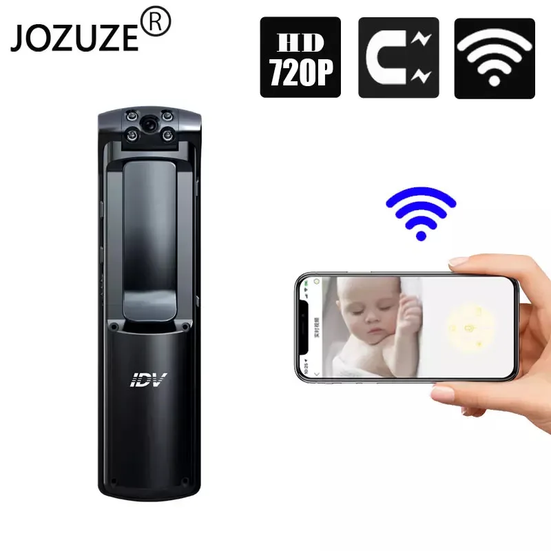 Беспроводная мини камера JOZUZE 4K Wi Fi маленькая видеокамера ручка для тела