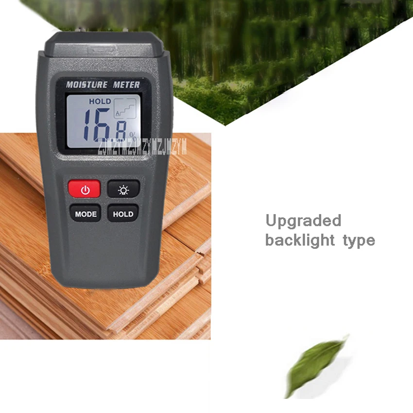 YHT01 Digital Wood Moisture Meter Hygrometer Timber Carton Damp Detector Tree Density Tester Humidity 0.0-99.0% | Инструменты