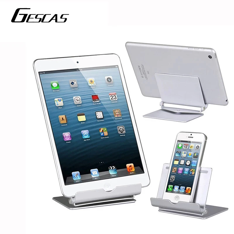 

GESCAS Table Stand Stable Desktops Holder For Tablet Phone Adjustable Folding Bracket Aluminium Portable Table Support