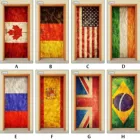 Дверные наклейки на заказ, флаги, ПВХ водонепроницаемые обои для дверей, гостиной, спальни, домашний декор, фреска сделай сам, ремонт двери, кожа