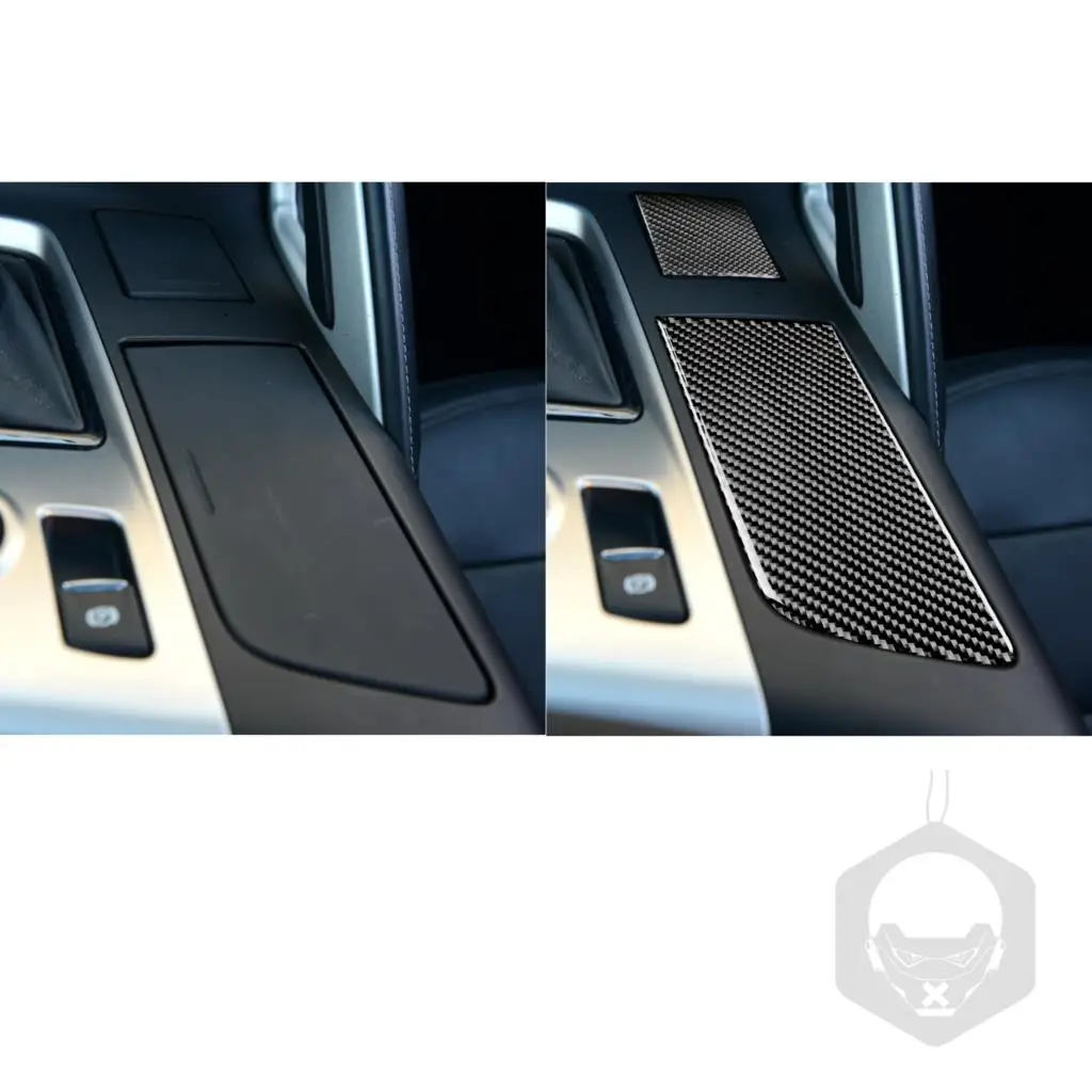 

Suitable for 2014-2019 Chevrolet Corvette C7 carbon fiber center console cup holder cover decoration