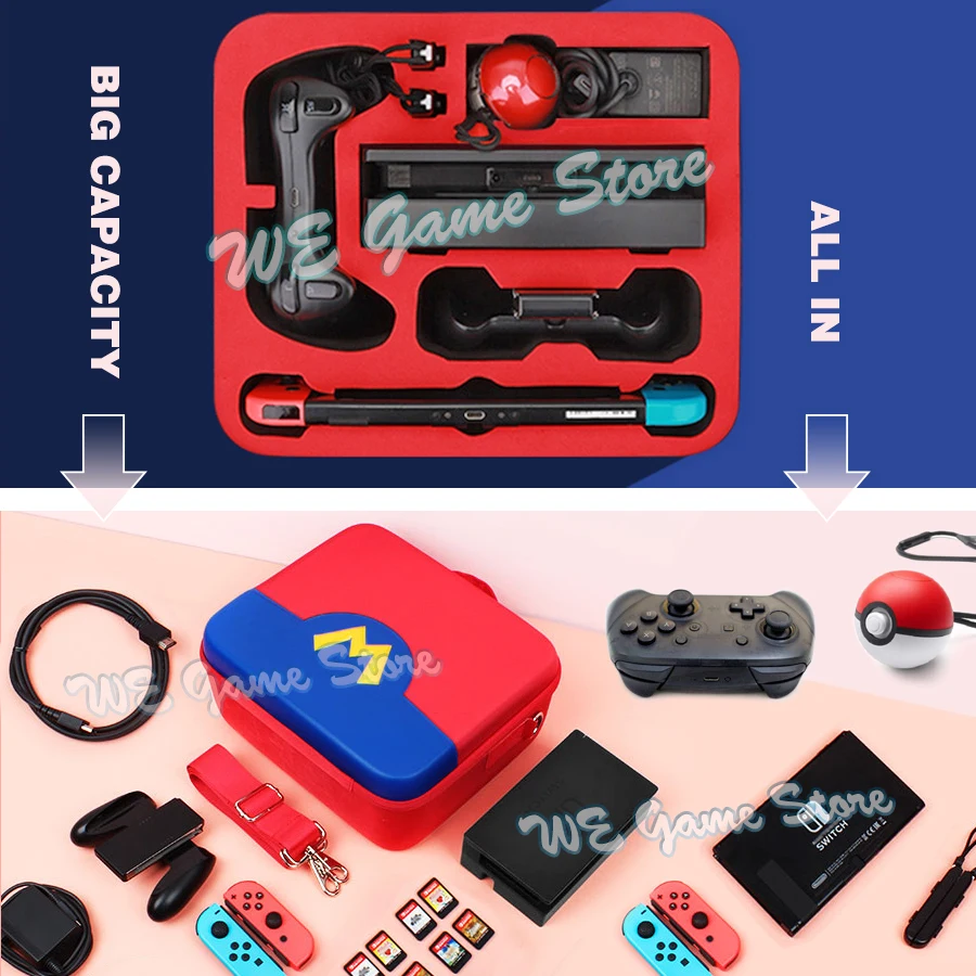 Роскошная милая сумка для Nintendo Switch портативная Защитная жесткая коробка