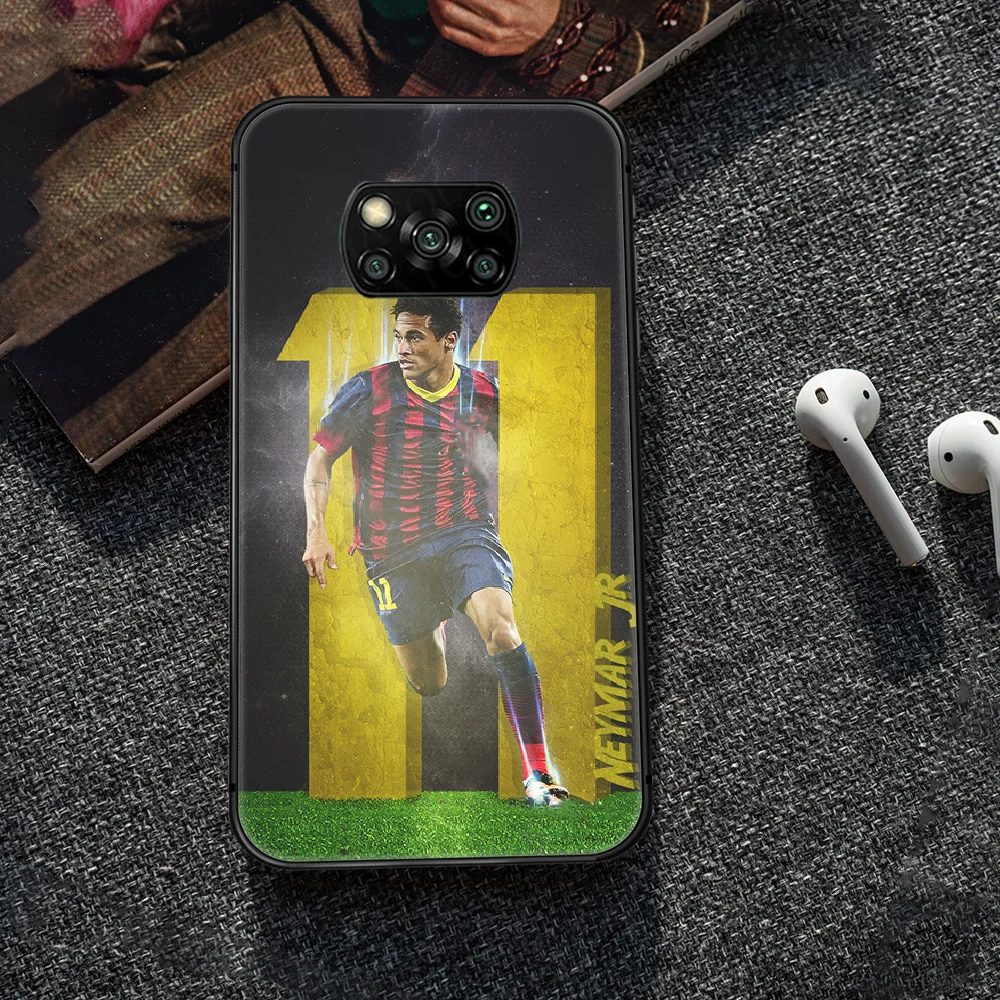 

Football star Neymar Phone case Cover Hull For Xiaomi Mi A2 A3 8 9 9T Note 10 Se Lite Pro black Etui Pretty Hoesjes Fashion