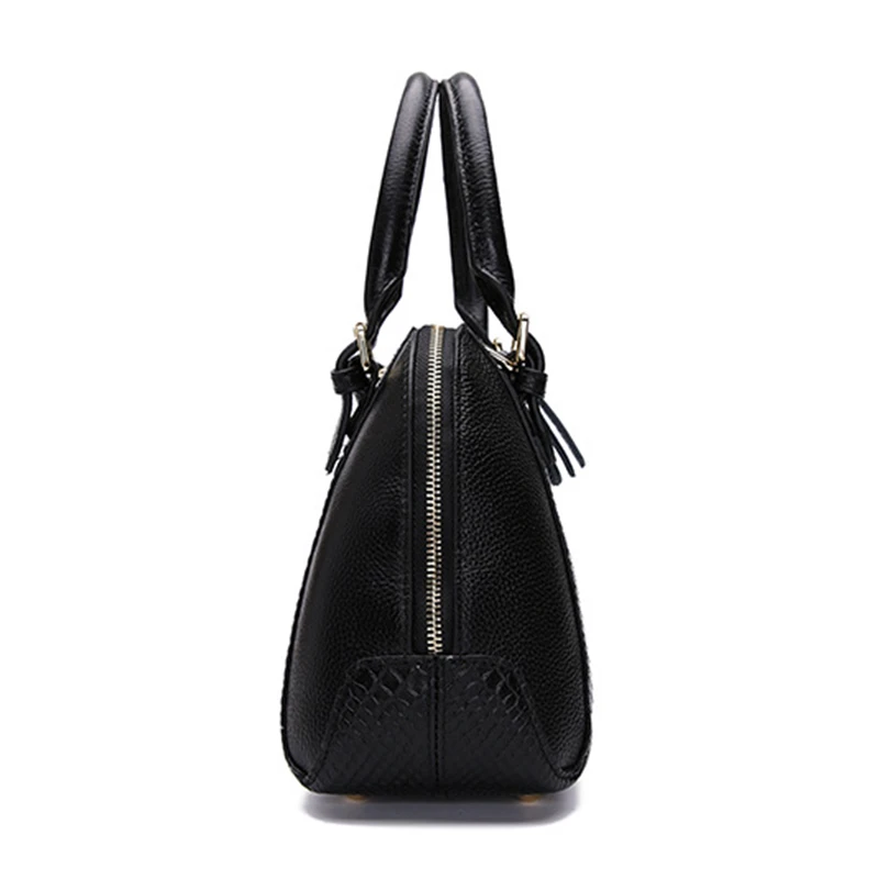 Женская сумка из натуральной воловьей кожи с узором в виде змеи | Багаж и сумки