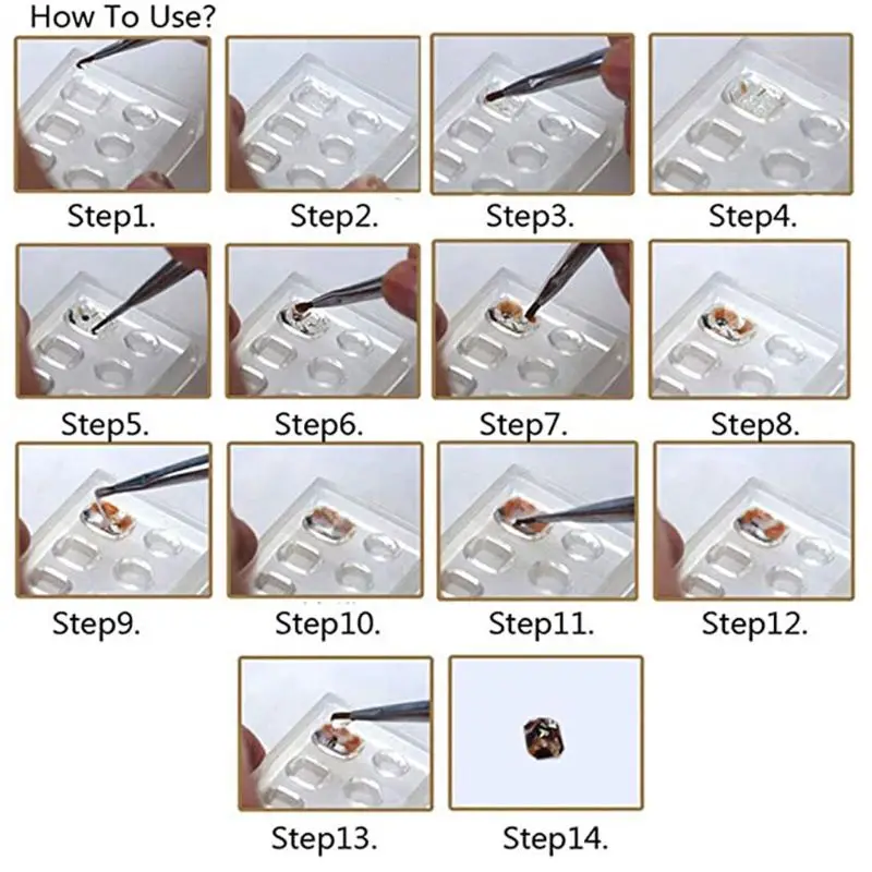 

13MC 2Pcs Mini Leaves Flower 3D Silicone Clear Mold Button Embossed Frame Nail Carving Mold Nail Art Templates Maincure Tools