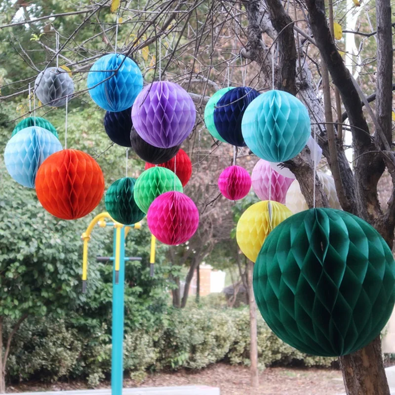 

30CM Honeycomb Balls Cellular Balls Paper Flower Balls Party Decorations Wedding Decorations Event Party Supplies 100pcs