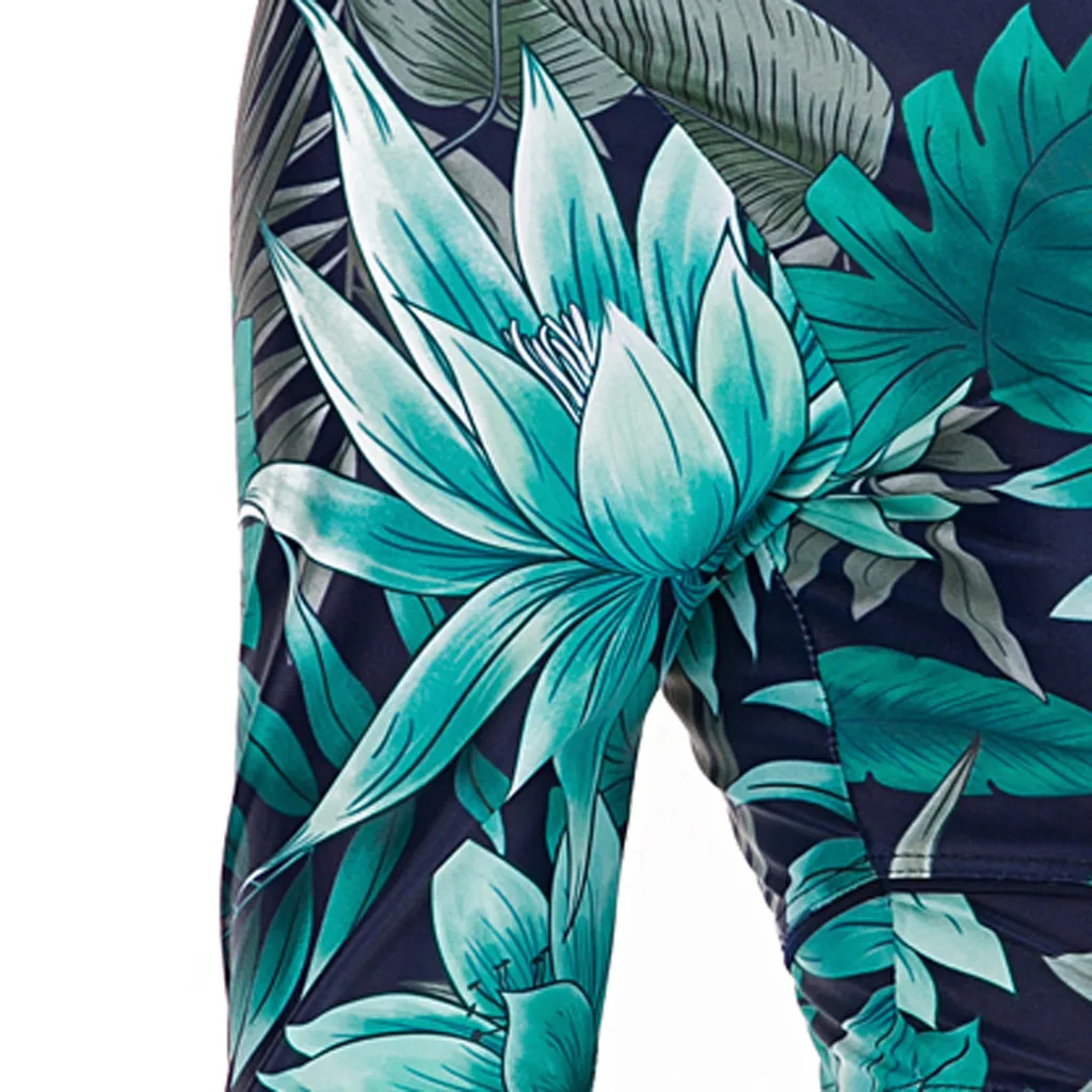 

2021 Women Swimwear Sexy High Cut Swimsuit Backless Swim Suit Leaves Print Bathing Suit Female Long Sleeve Surfing Suit Monokini