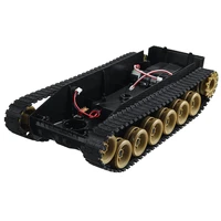 3v 9v diy shock absorbed smart robot tank chassis crawler car kit with 260 motor