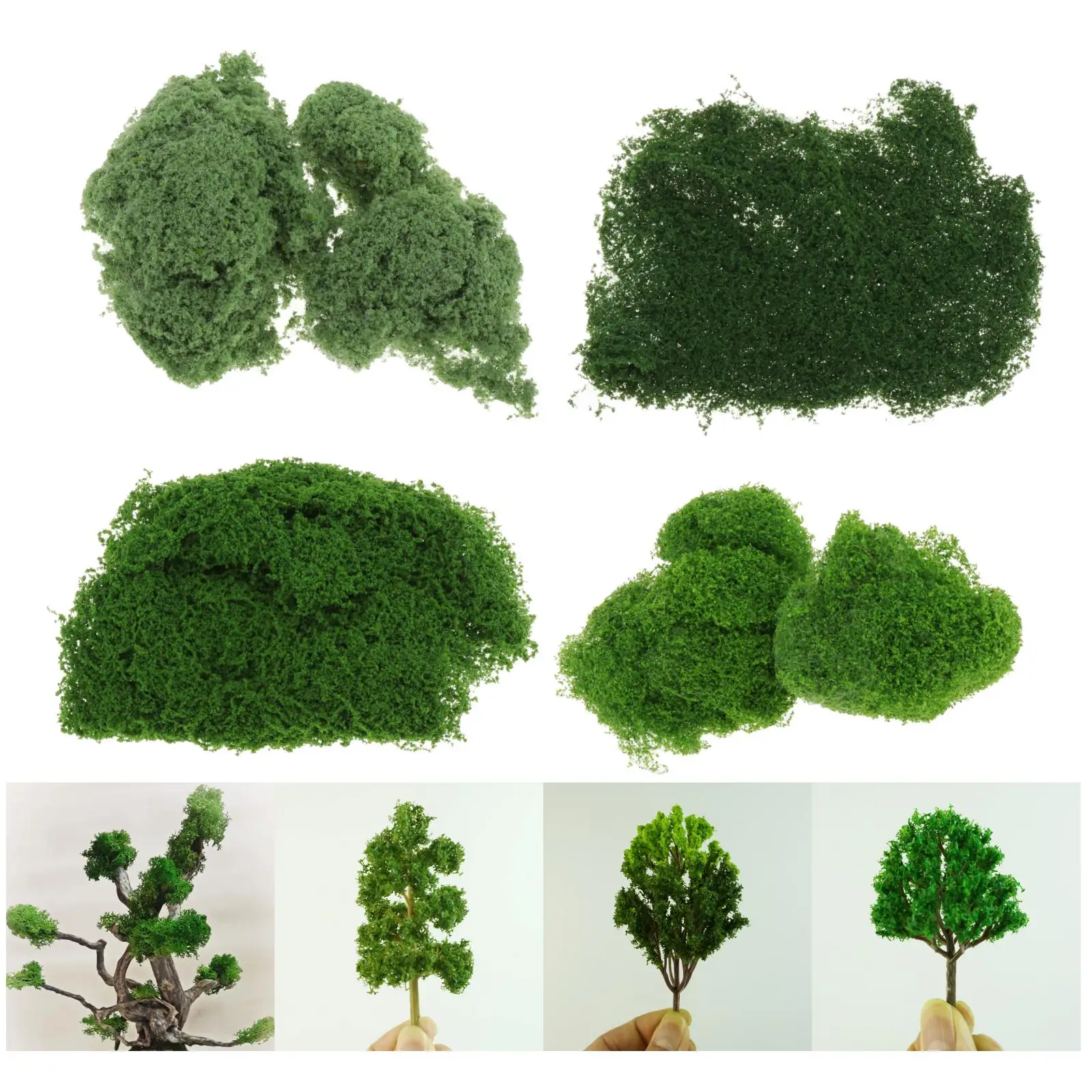 

10 г/упак. смешанная модель трава порошок зеленая искусственная трава Фея Сад миниатюры DIY