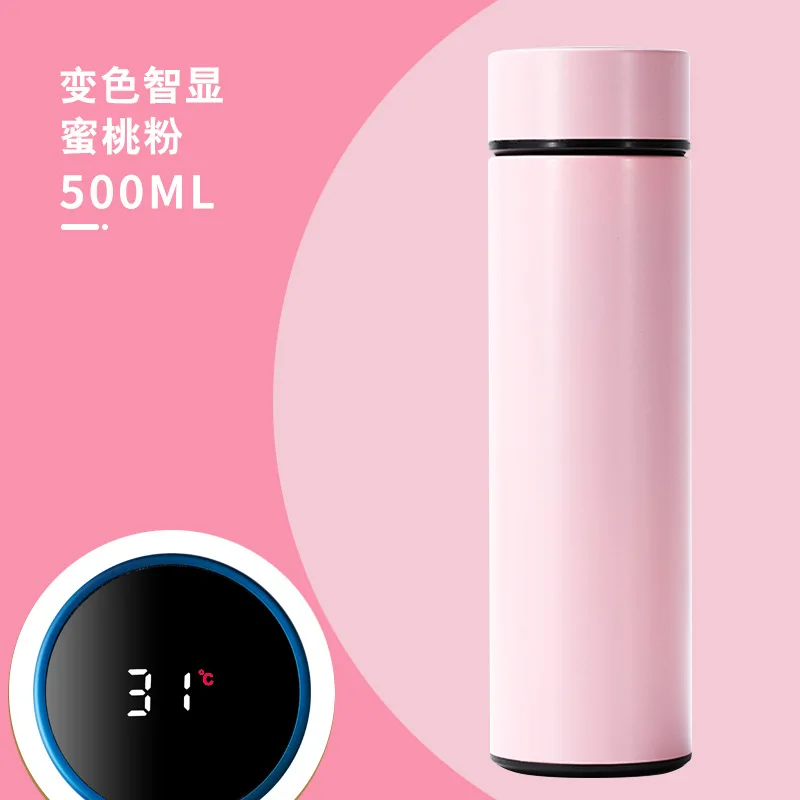 

2021 Smart Insulation Cup Water Bottle Led Digital Temperature Display Stainless Steel Thermal Mugs Intelligent Insulation Cups
