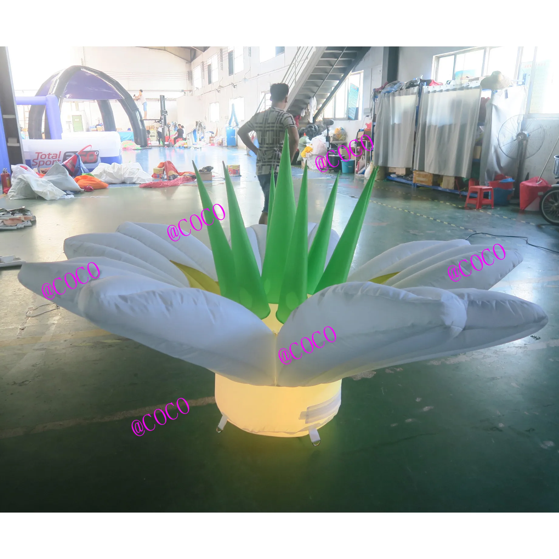 Бесплатная доставка по воздуху до двери! Гигантский надувной цветок на заказ