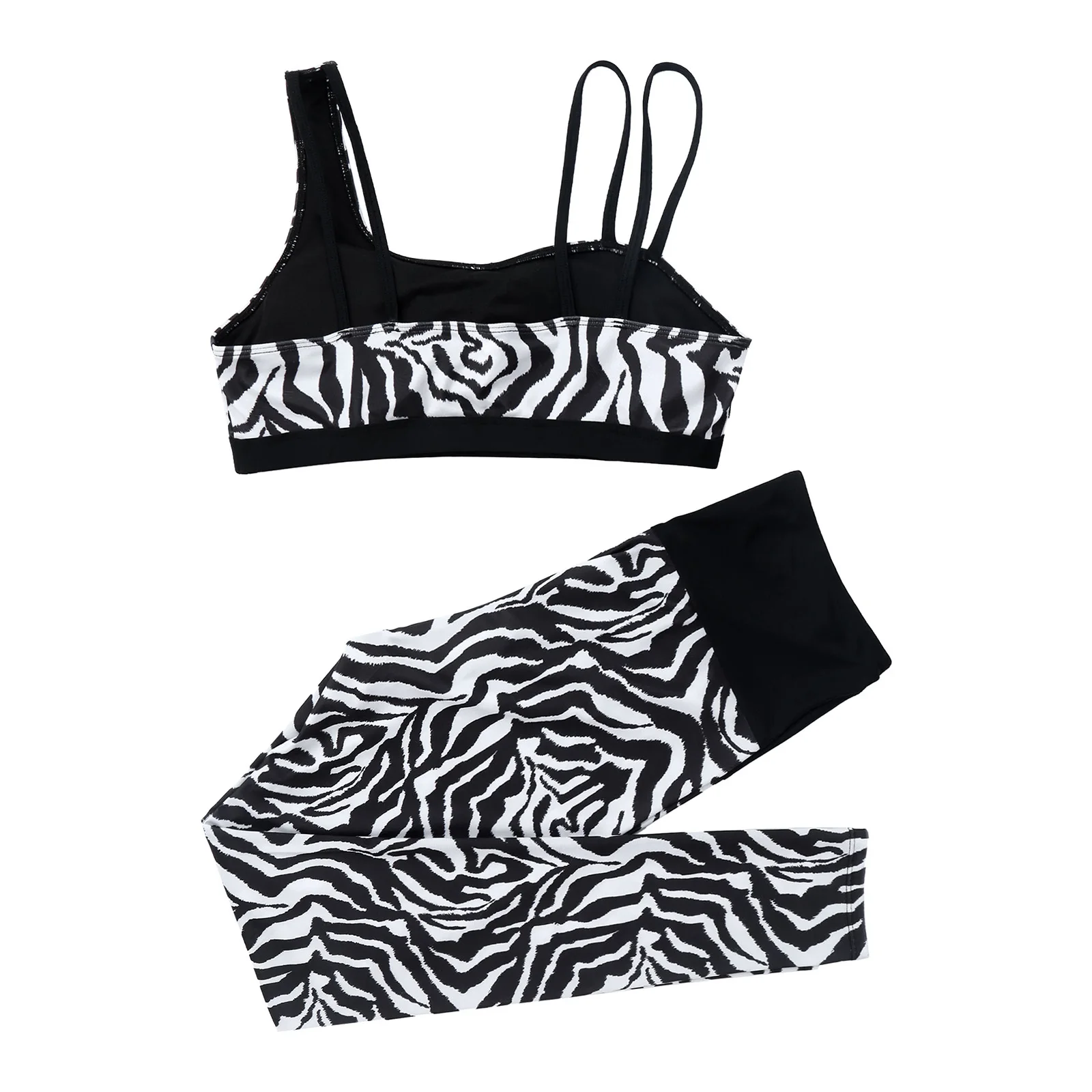 Женский комплект для йоги спортивная одежда тренировок спортзала укороченный