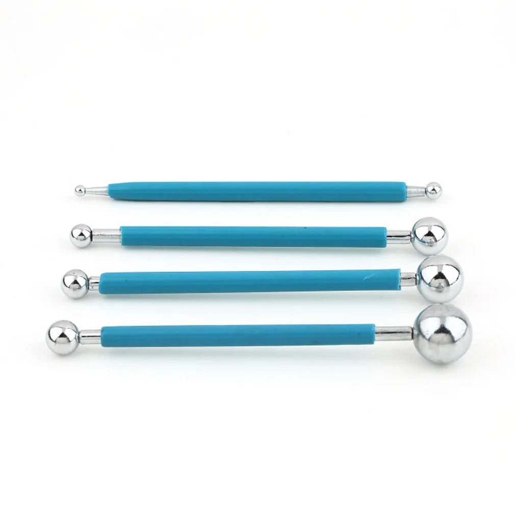 4 шт. Инструменты для торта моделирование из нержавеющей стали шар двухсторонний