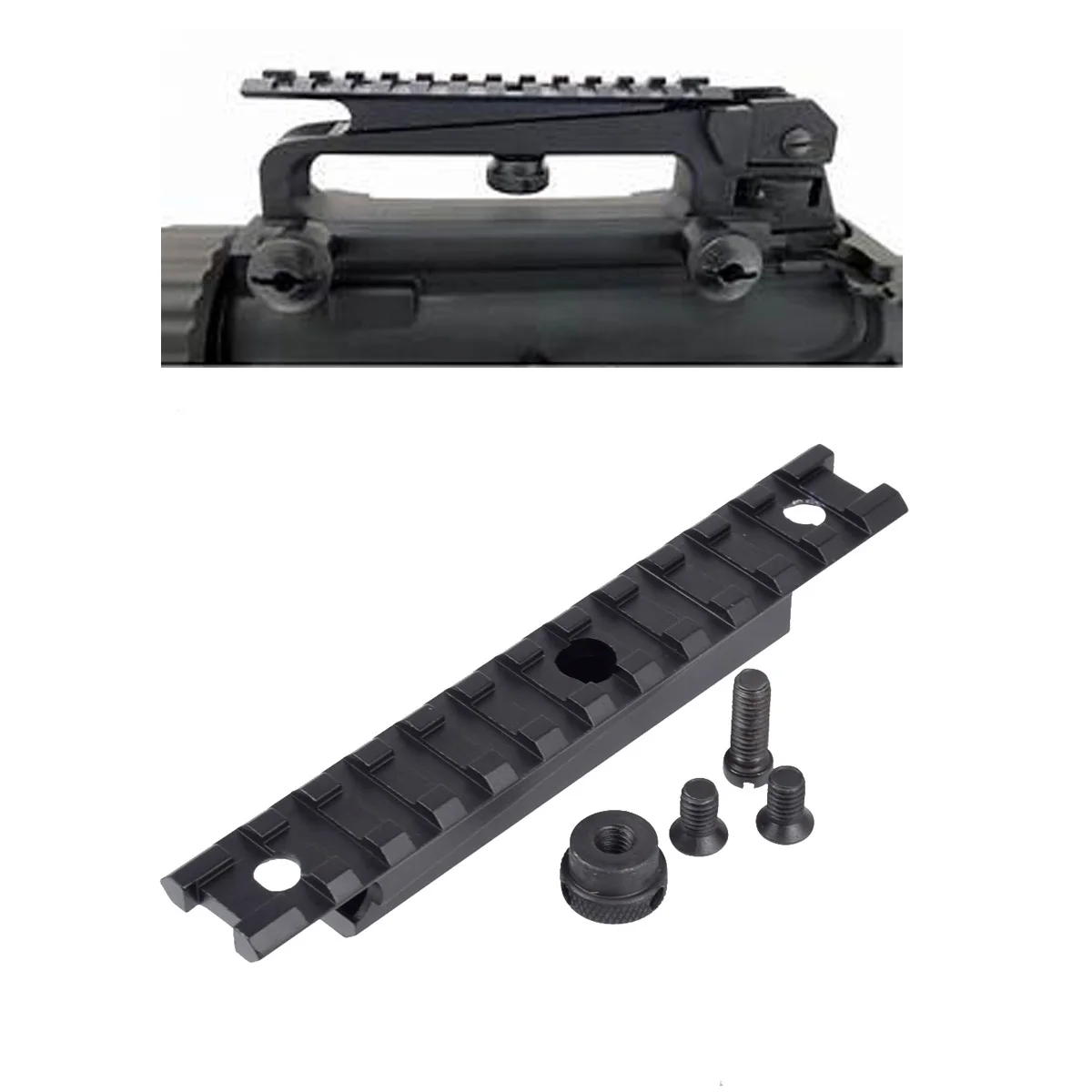 Тактическая планка Weaver M4 AR15 M16 крепление для прицела 20 мм переноски ружья