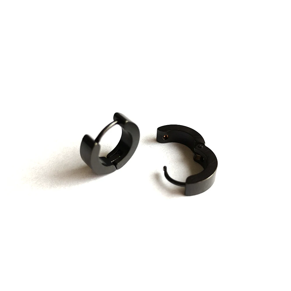 4 Colors 316L Stainless Steel Round Earring Fashion Eardrop Simple Men's Hip Hop Rapper Earrings | Украшения и аксессуары