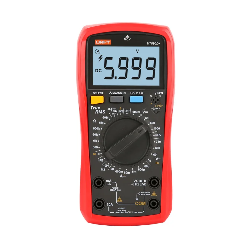 Цифровой мультиметр UNI T UT890C UT890D + тестер с ручной настройкой диапазона и