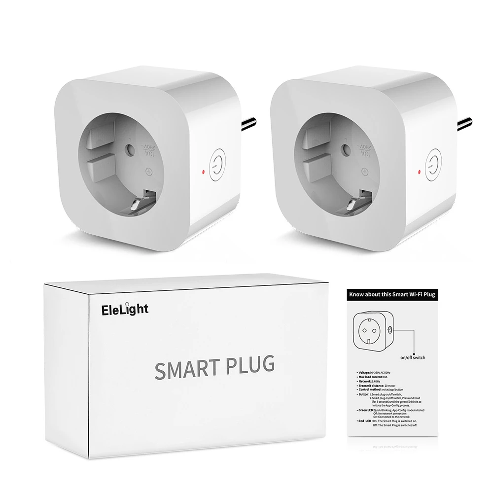 Новинка 2 шт Elelight PE1004T умные розетки дистанционное управление розетка с функцией синхронизации XQ-60