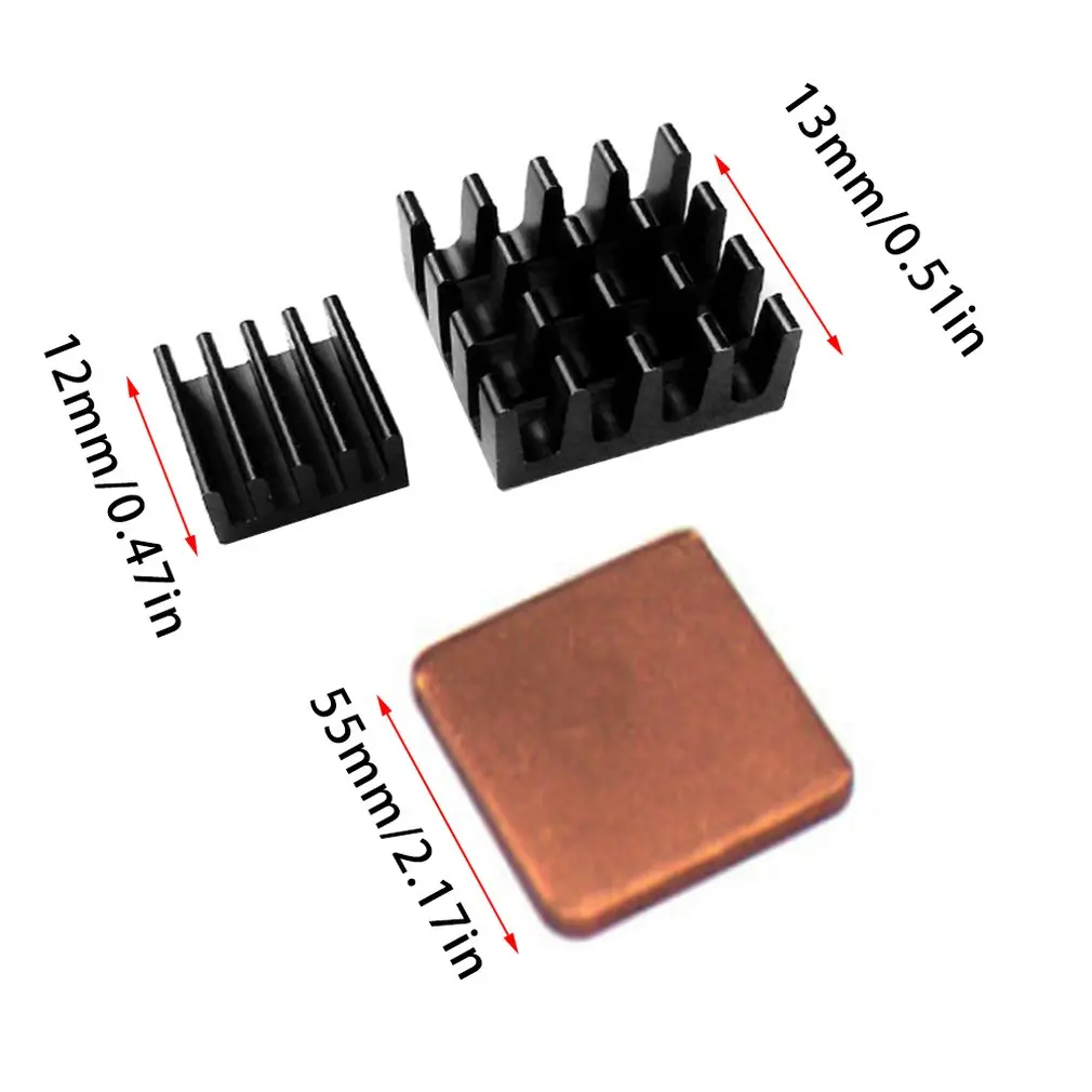 

Raspberry Pi 3 2B 3B B+ With Pure Copper Aluminum Heat Sink 3 Pieces Of A Set Of Pp Ziplock Bags
