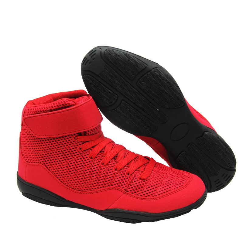 Мужская профессиональная обувь для бокса борьбы тяжелой атлетики мужские мягкие