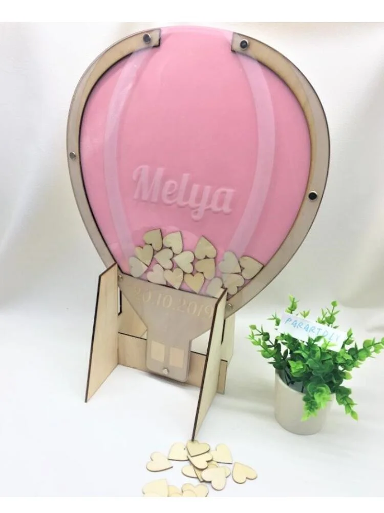 Индивидуальная деревенская деревянная Свадебная Гостевая книга с воздушными