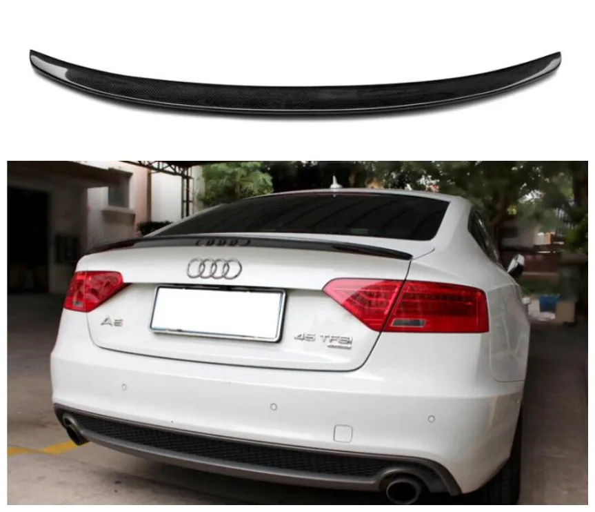 Высокое качество углеродного волокна задний багажник спойлер крыло подходит для