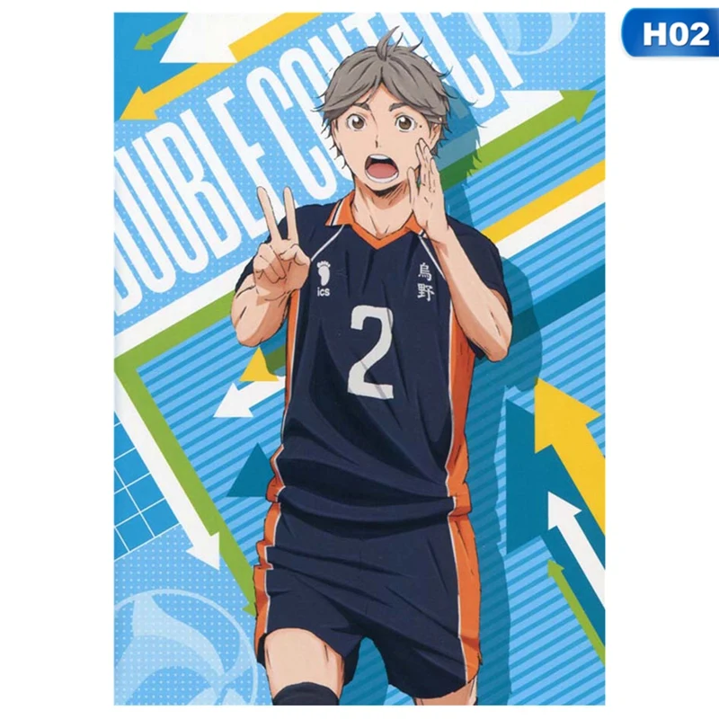 Аниме Haikyuu 29x42 см школьный волейбольный настенный свиток картина для дома спальни
