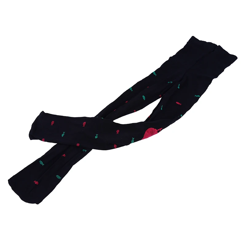 Тонкие бархатные колготки с рисунком рыбки жаккардовые леггинсы безопасные