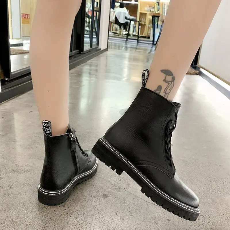 Бесплатная доставка Новинка 2019 года сезон осень-зима Женская обувь в британском