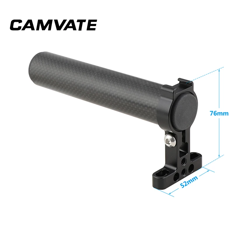 CAMVATE из углеродного волокна с ручкой наверху для переноски 1/4 &quot 20 точки