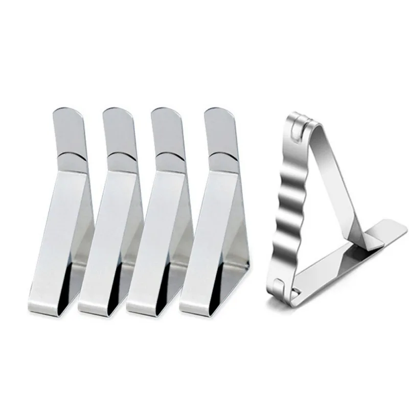 

Stainless Steel Tablecloth Cloth Clip Clamps Picnic Wedding Party Table Cover Holder Tablecloth Stable Clips Kitchen Supplies