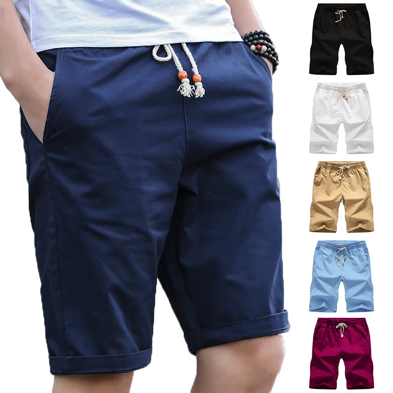 

Шорты мужские повседневные с эластичным поясом, Модные Стильные домашние, с карманами, пляжные, Азиатские размеры, лето 2021