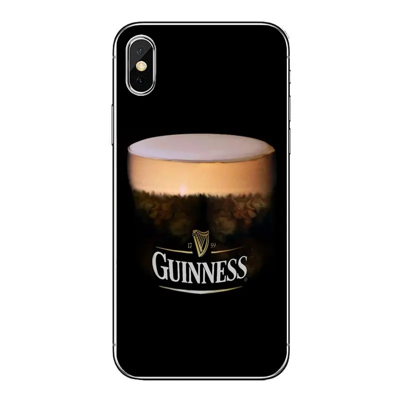 Гибкий оригинальный мягкий прозрачный чехол guinness для пива Iphone 4 4s 5 5S 5C SE 6 6S 7 8 X XR XS