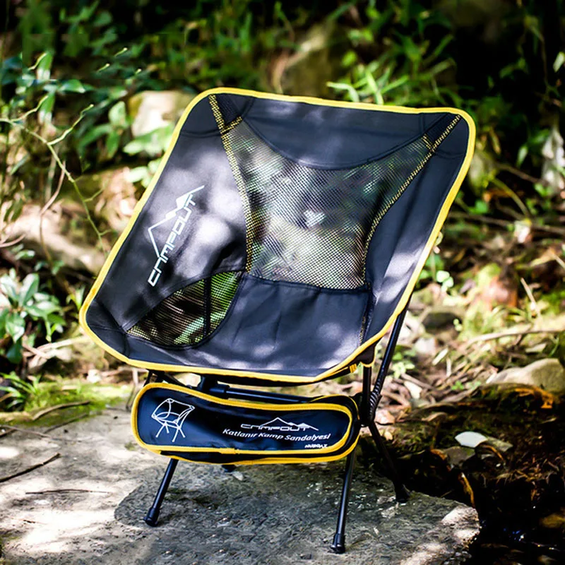 Online Kamp Katlanır Sandalye Taşınabilir Ay Sandalye Plaj Eğlence Salonu Sandalye Açık Balıkçılık Sandalye Katlanabilir Sandalye