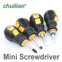 mini screwdriver short distance screwdriver cr v phillips and slotted screw driver mini dual purpose scalable screwdrivers