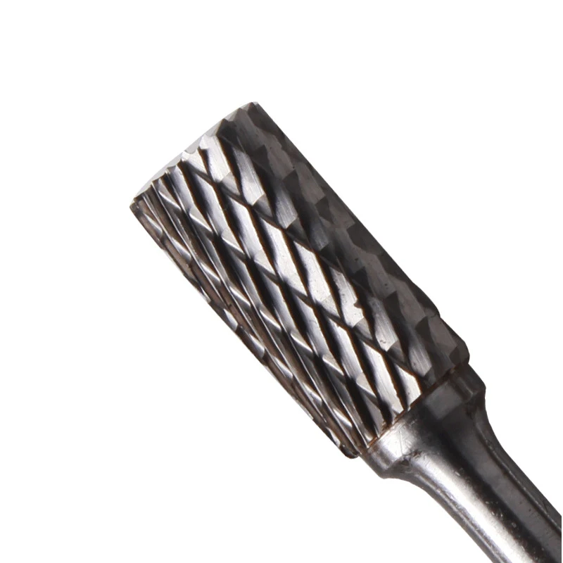 

ALLSOME Double Groove Rotary File Grinding Head Set5pcs 6x10mm Tungsten Steel Grinding Head Metal Processing Accessories