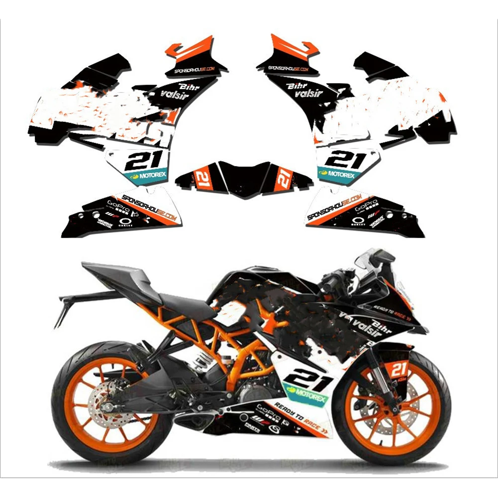 Полный набор графических наклеек для уличного велосипеда ADV Фоновые наклейки KTM