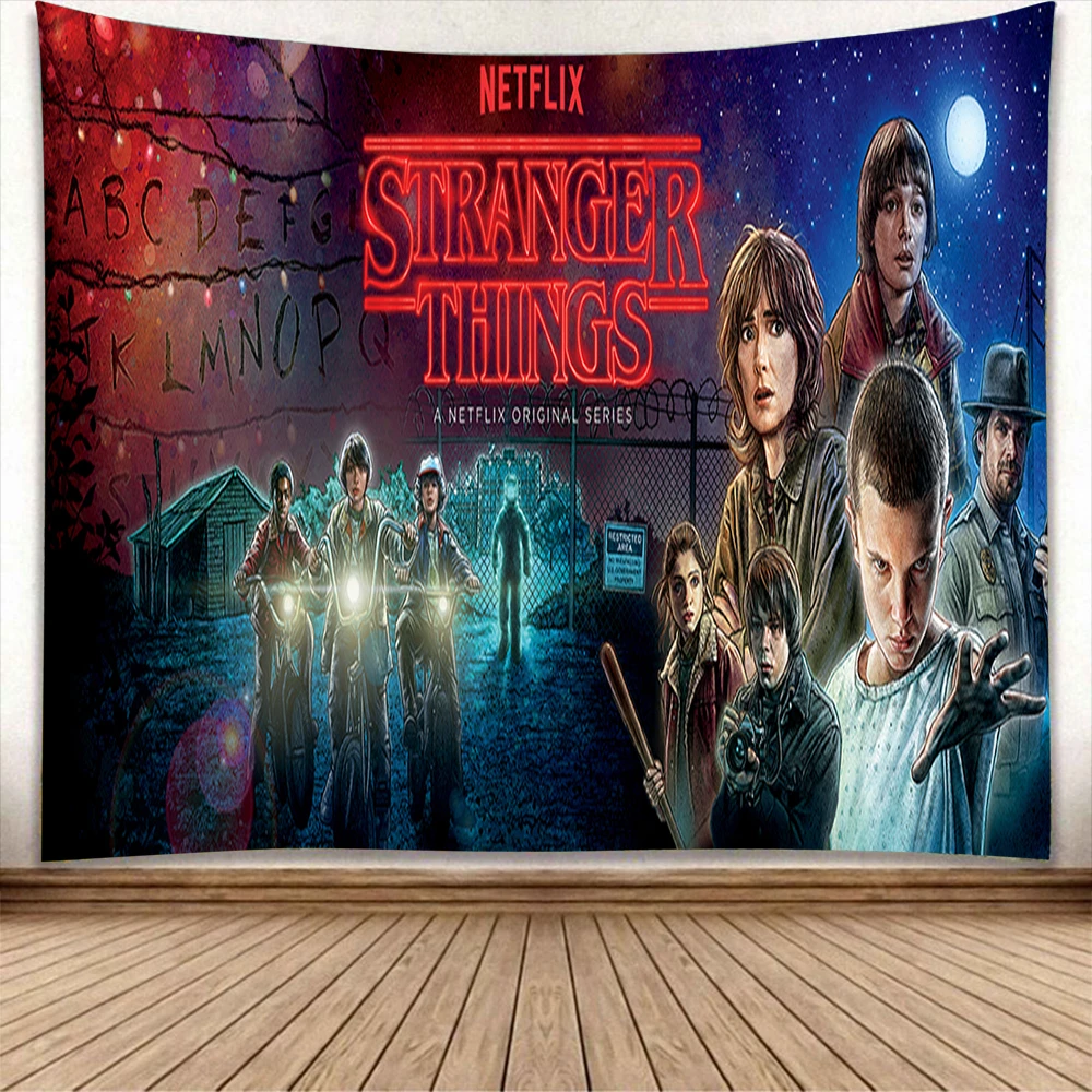 Высокое качество аниме Stranger напечатанные вещи настенный подвесной занавес