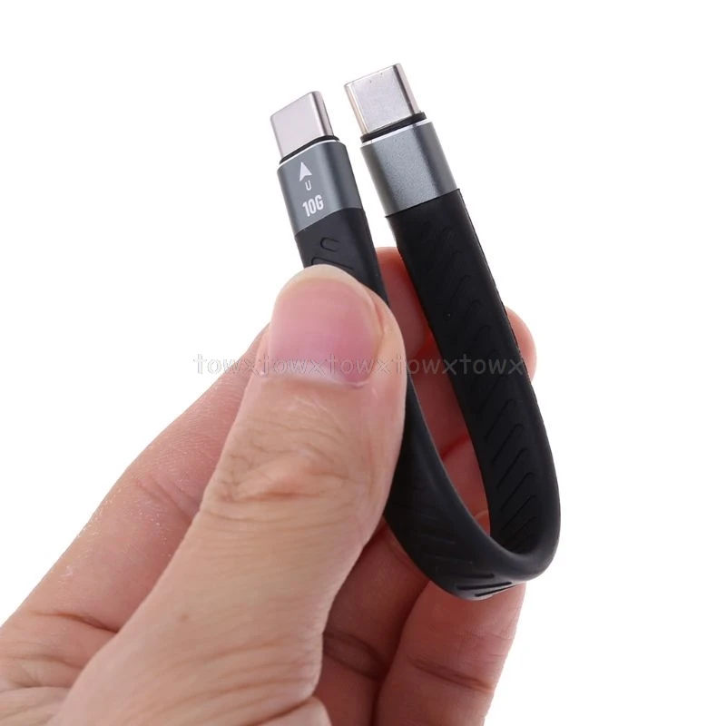 Для Thunderbolt 3 кабель передачи данных 10/40 Гбит/с мягкой USB C зарядный шнур линия Emark