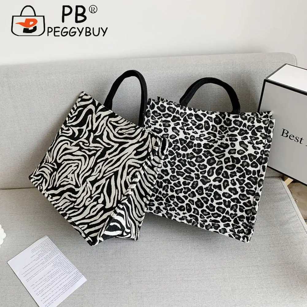 

Grid Canvas Bag Single-Shoulder Bag Vintage Canvas Print Shoulder Shopping Bag Women Large Capacity Tote Handbags