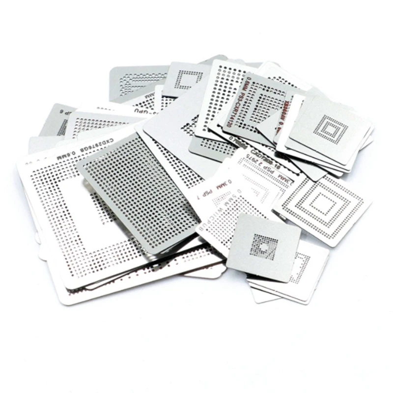 47 шт./компл. Игровые приставки трафареты прямого нагрева BGA трафарет + джиг