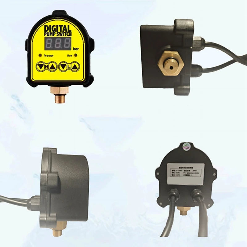 Water Pressure Gauge Pump Digital Display Controller Household Electronic Booster | Дом и сад