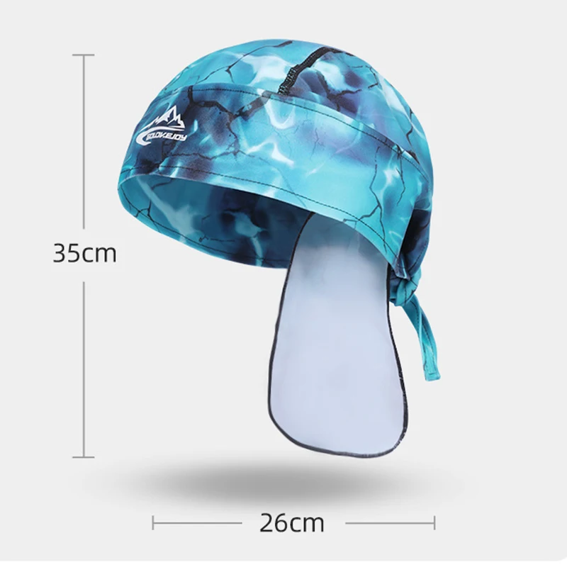 Cool Printing Pirate Cap Breathable Soft Scarf Sports Beanie Running Cycling Tennis Helmet  Bandage Hat Bicycle Headband Men