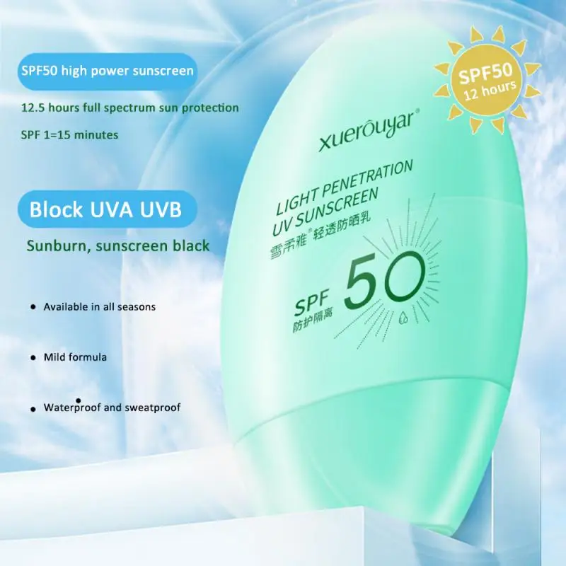 

50ml Facial Body Sunscreen Whitening Sun Cream Sunblock Skin Protective Cream Anti-Aging Oil-control Moisturizing SPF50 Face