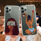 Чехол для iPhone 11 12 Pro XR X XS MAX mini 7 8 6Plus, из прозрачного силикона