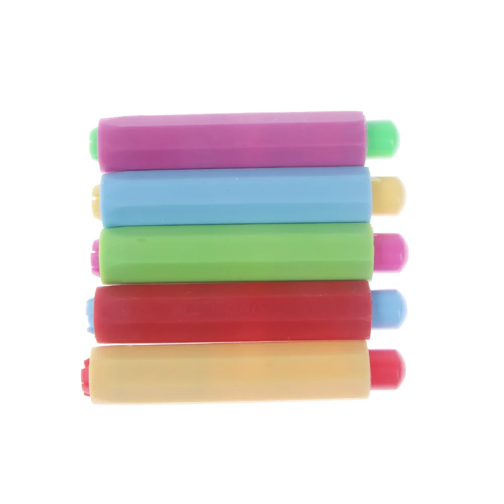 

5pcs/pack Dustless Chalk Holder Pen Chalk Clip Teacher Blackboard Sticker Chalkboard As Gift Office Supplies