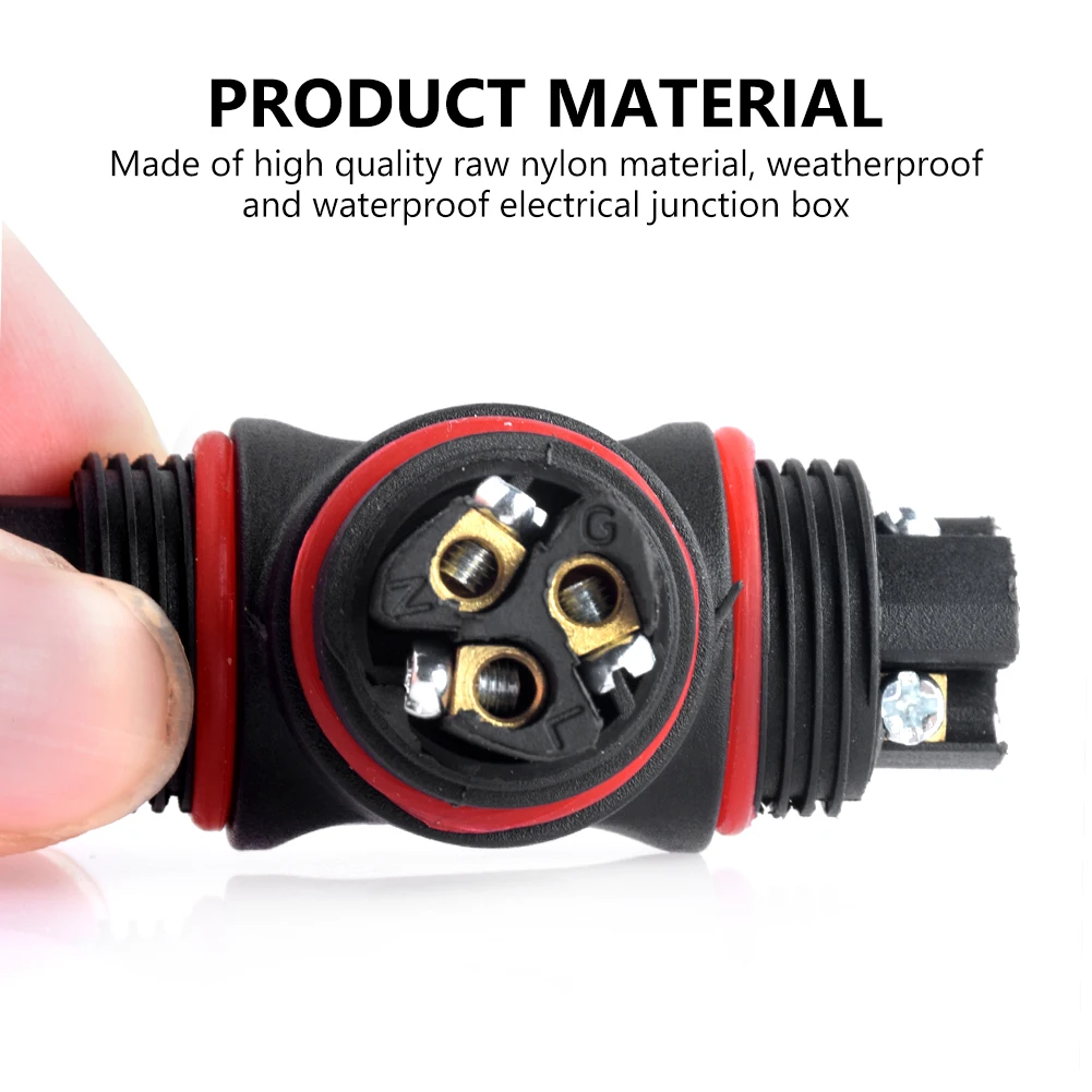 2pcs IP68 Waterproof Cable Connector 2/3/4/5 Pin Electrical Sealed Retardant AC Junction Box Wire Connectors Underwater Wiring | Компьютеры