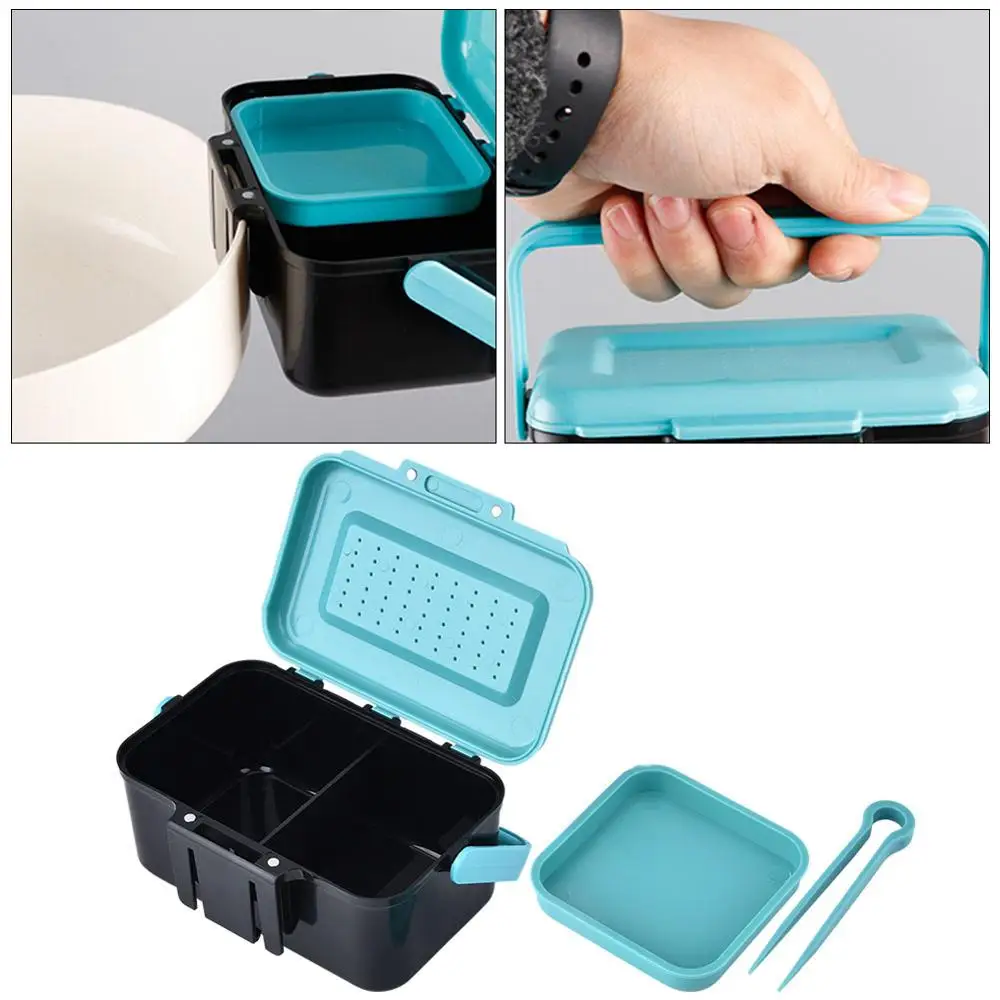 Портативная коробка для рыболовных снастей контейнер живой приманки|Коробки