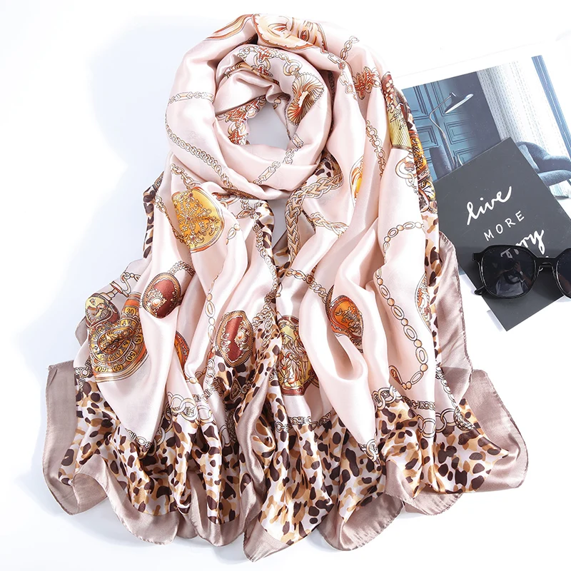 Новый дизайн брендовый весенний осенний зимний женский шарф Гладкий цветок